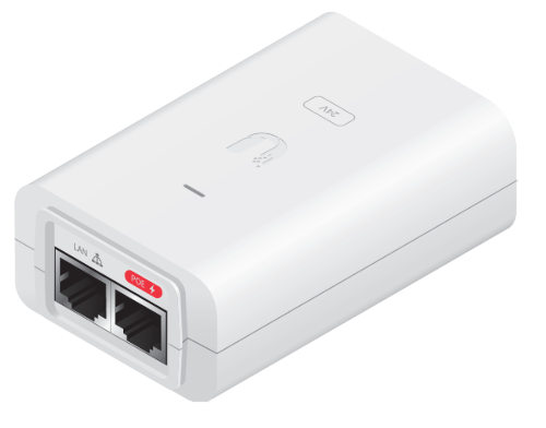 Wide image for Adapter POE 24V, 1A, 24W, gigabit, alb (POE-24-24W-G-WH)