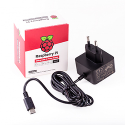 Medium image for Alimentator Raspberry Pi original, 5V/3A, USB-C, negru