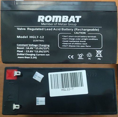 Wide image for Acumulator Rombat 12V / 7Ah (HGL12-7)