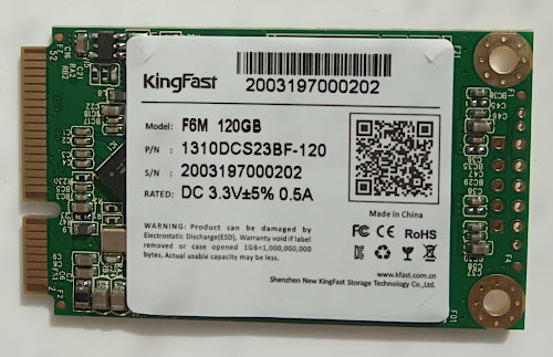 Wide image for SSD mSata 120GB MLC KingFast