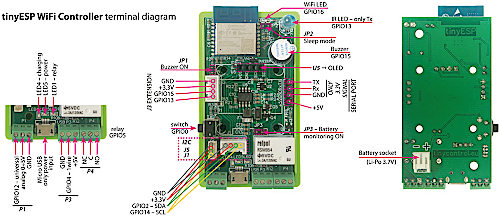 Wide image for WiFi Controller TinyESP cu OLED