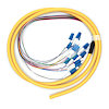 Pigtail optic Tuolima 12 fibre colorate LC/UPC 900µm 1.5m