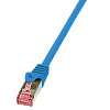 Patchcord LogiLink S/FTP Cat6 PiMF, albastru, 1.5 m