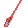 Patchcord LogiLink S/FTP Cat6 PiMF, roşu, 0.25 m