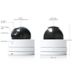 Cameră de supraveghere UniFi Protect G5 Dome Ultra 2K, albă (UVC-G5-Dome-Ultra)