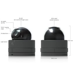 Cameră de supraveghere UniFi Protect G5 Dome Ultra 2K, neagră (UVC-G5-Dome-Ultra-B)
