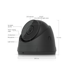 Cameră de supraveghere UniFi Protect G5 Turret Ultra 2K, neagră (UVC-G5-Turret-Ultra-B)