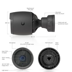 Cameră de supraveghere UniFi Protect G6 Bullet 4K, neagră (UVC-G6-Bullet-B)