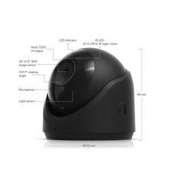 Cameră de supraveghere UniFi Protect G6 Turret 4K, neagră (UVC-G6-Turret-B)